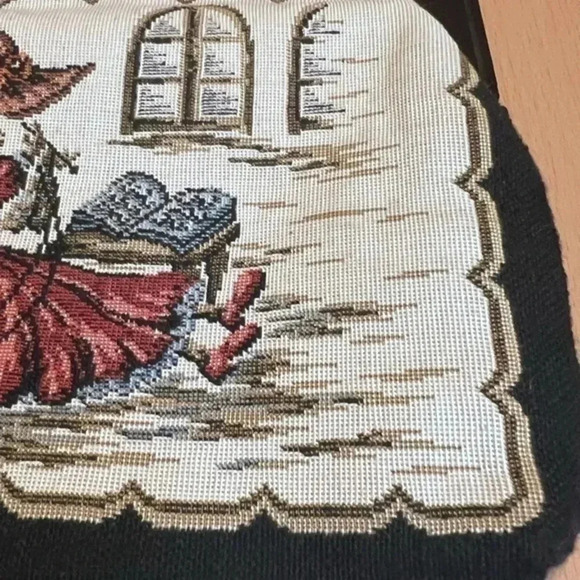 Woman’s Work Knitting Tapestry Kiss-lock Closure Clutch Wallet Faizah-10 Style - Picture 10 of 11